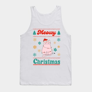 Meowy Christmas Tank Top